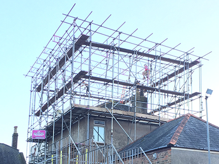 Domestic Scaffolding Project in West Sussex